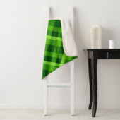 Belle Arbre Vert Plaid Petite couverture Sherpa (En situation)