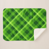 Belle Arbre Vert Plaid Petite couverture Sherpa (Devant (Horizontal))