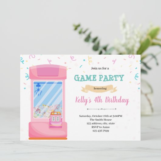 Belle arcade party Invitation (Debout devant)