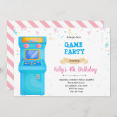 Belle arcade party Invitation (Devant / Derrière)