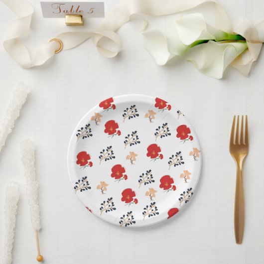 Belle assiette en papier (Mariage)