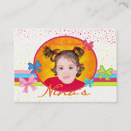 Belle Baby Boutique Carte de visite (Devant)