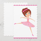Belle ballerine Invitation (Devant / Derrière)