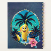 Belle banane de dessin animé sur la plage tropical (Dos)