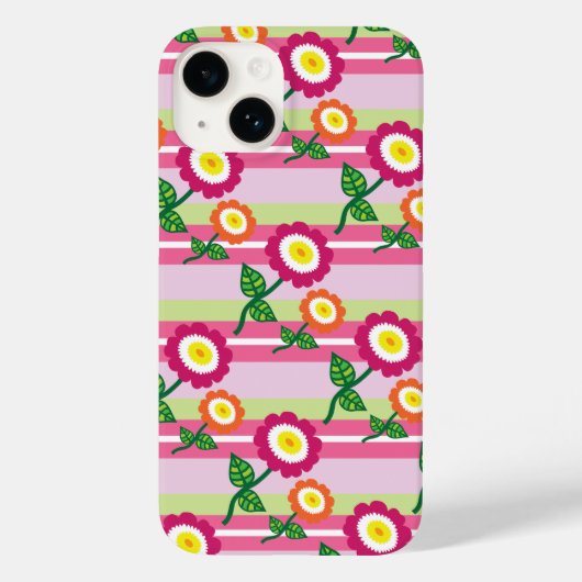 Belle bande et Fleurs iPhone 7 Coque (Verso)