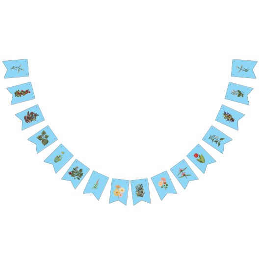 Belle bannière florale sur fond bleu (Tout)