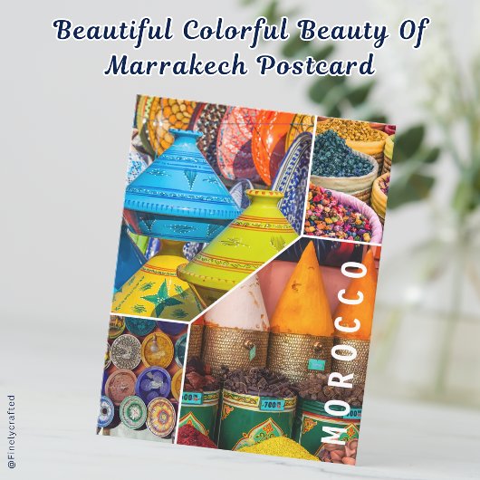 Belle Beauté Colorée De Marrakech Carte Postale