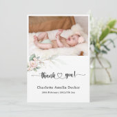 Belle Bébé Carte de remerciements personnalisée (Debout devant)