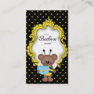 Belle Bee Hive Carte de visite Polka Dot