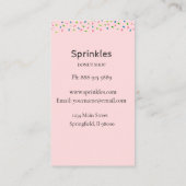 Belle beigne avec arrosage Carte de visite de maga (Dos)