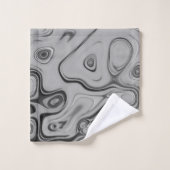 Belle belle cendre gris texture couleur Art Imprim (Gant de toilette)