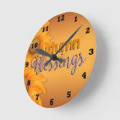 Belle bénédiction d'automne Horloge murale (Angle)