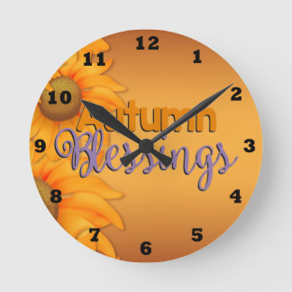 Belle bénédiction d'automne Horloge murale