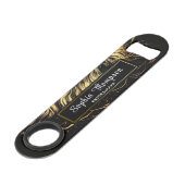 Belle Black Gold Bridesmaid Wedding Favor Bar (Devant angulaire)