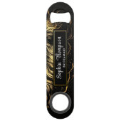 Belle Black Gold Bridesmaid Wedding Favor Bar (Devant)