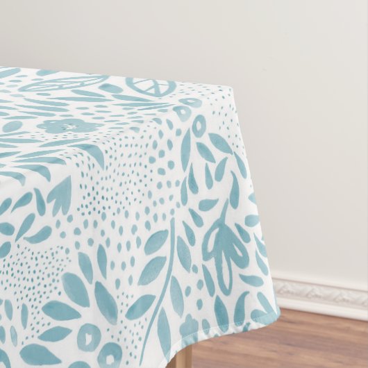 Belle Blue Floral Tablecloth Tafelkleed (Voorbeeld)