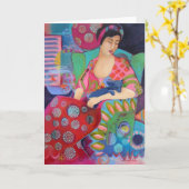 Belle Bohême Art Beaux Coloré Carte Note (Fleur jaune)