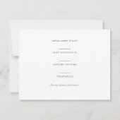 Belle Boho Botanical White Mariage Réponse (Dos)