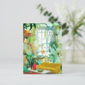 Belle Boho Living Room Carte postale (Debout devant)