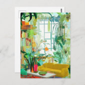 Belle Boho Living Room Carte postale (Devant / Derrière)