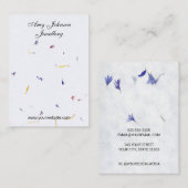 Belle Boucles d'oreilles en papier fleuri Cartes d (Devant / Derrière)