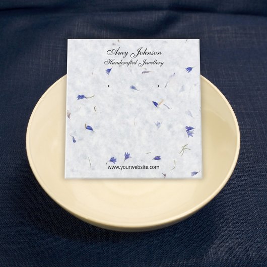 Belle Boucles d'oreilles en papier floral Cartes d