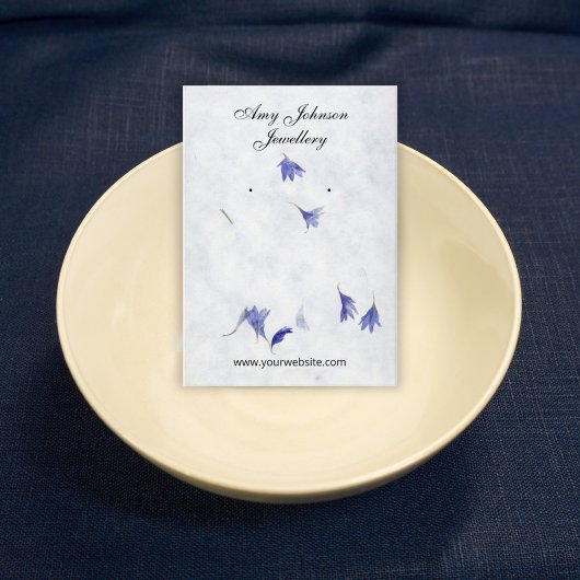 Belle Boucles d'oreilles en papier floral Cartes d