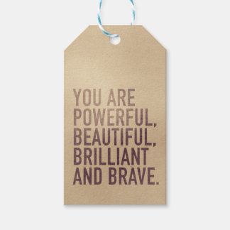 Belle, Brillante & Brave — Étiquette de Cadeau