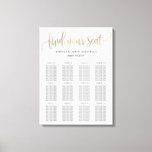 Belle Calligraphie Canevas Planche De Plat Faux Go (Recto)