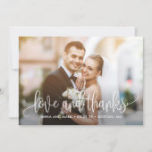 Belle calligraphie Carte de remerciements DE COULE (Devant)