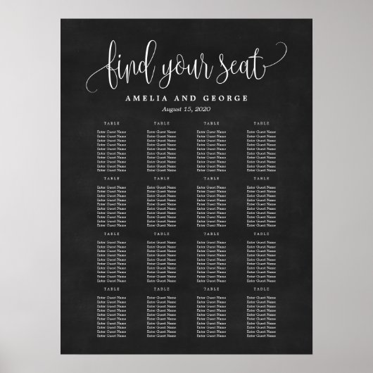 Belle calligraphie ÉDITABLE COULEUR Tableau de siè (Devant)