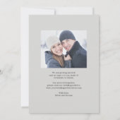 Belle Calligraphie Photo Enregistrer La Carte Date (Dos)