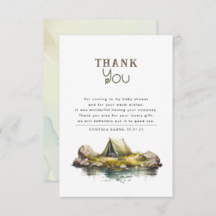 Belle Camping Merci à thème Baby shower