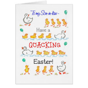 Belle canette amusante Quacking Pâques, gendre