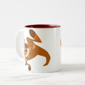 Belle caricature de la Mug Somersault de Kangaroo (Devant gauche)