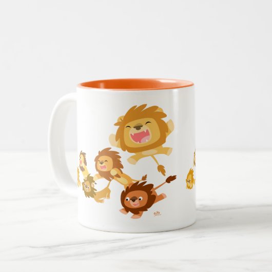 Belle caricature Lions Parade Mug (Devant gauche)