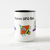 Belle caricature UFO Day Mug (Centre)