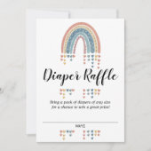 Belle carte à rabat Baby shower Arc-en-ciel (Devant)