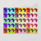 Belle carte africaine À damiers Pap art ethnique (Devant)