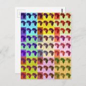 Belle carte africaine À damiers Pap art ethnique (Devant / Derrière)