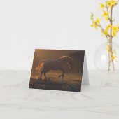 Belle carte Appaloosa Horse Blank Note (Fleur jaune)