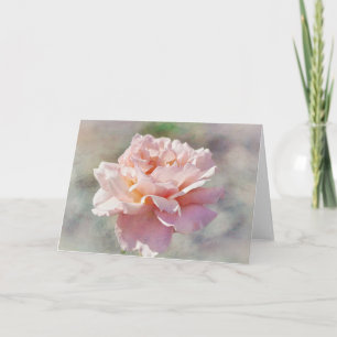 Belle carte Bébé Rose Rose Art Art