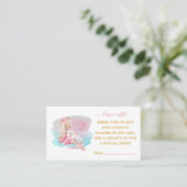 Belle Carte Billet Ballerina Diaper Raffle (Debout devant)