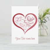 Belle Carte - Calligraphie arabe - 4 tout événemen (Debout devant)