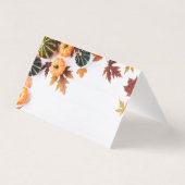 Belle Carte Citrouille de fête de Thanksgiving (Back)