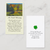 Belle carte commémorative couleur automne (Devant / Derrière)