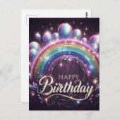 Belle carte d'anniversaire (Devant / Derrière)