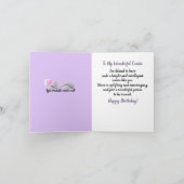 Belle carte d'anniversaire Cousin afro-américaine (Intérieur)