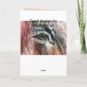 Belle carte d'anniversaire d'âne multicolore (Dos)