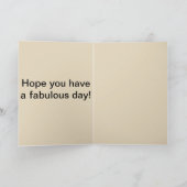 Belle carte d'anniversaire d'âne multicolore (Intérieur)